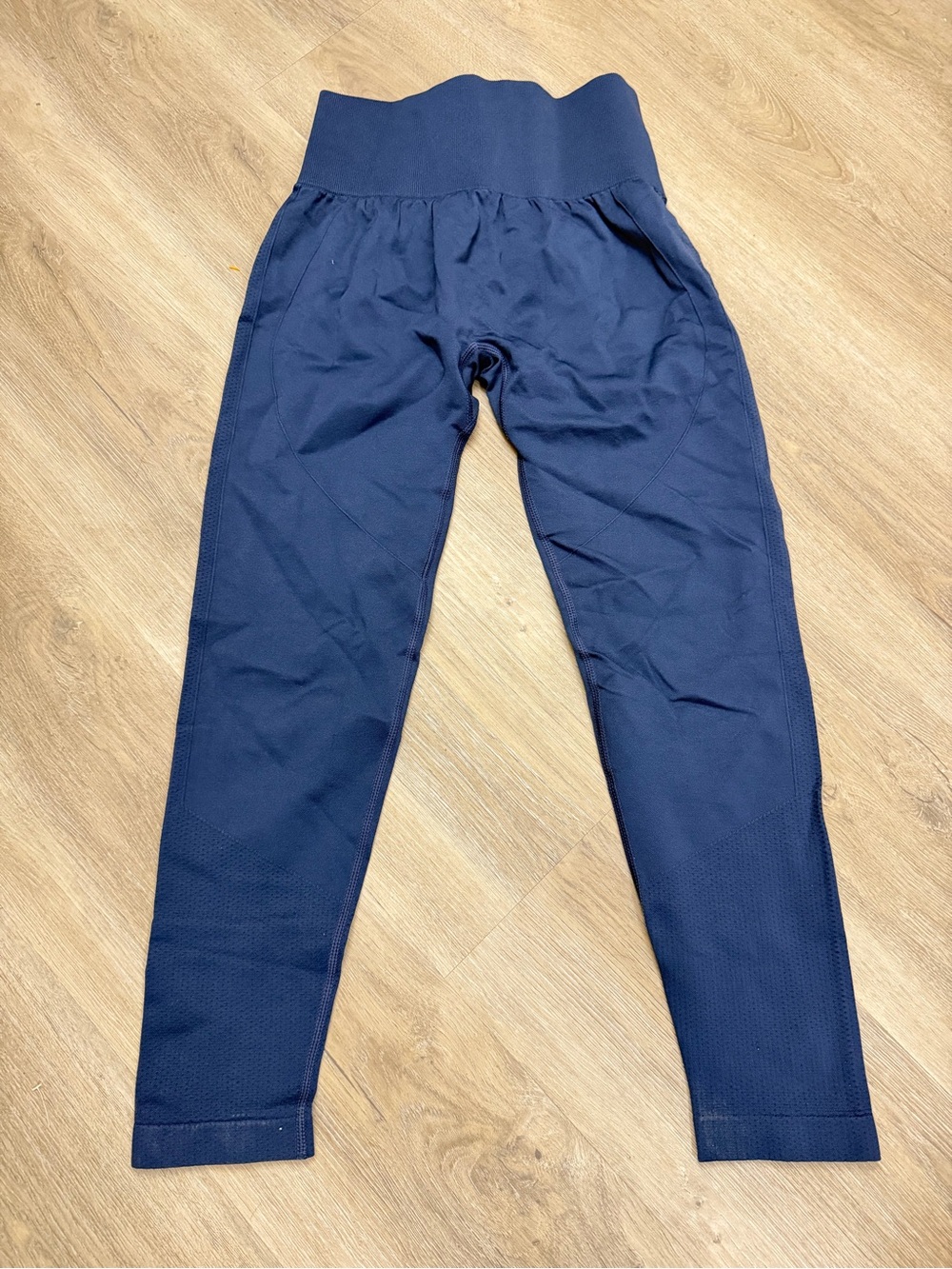 Halara Scrunch Butt Leggings Women’s Medium Blue High Waist Seamless Pocket 0302